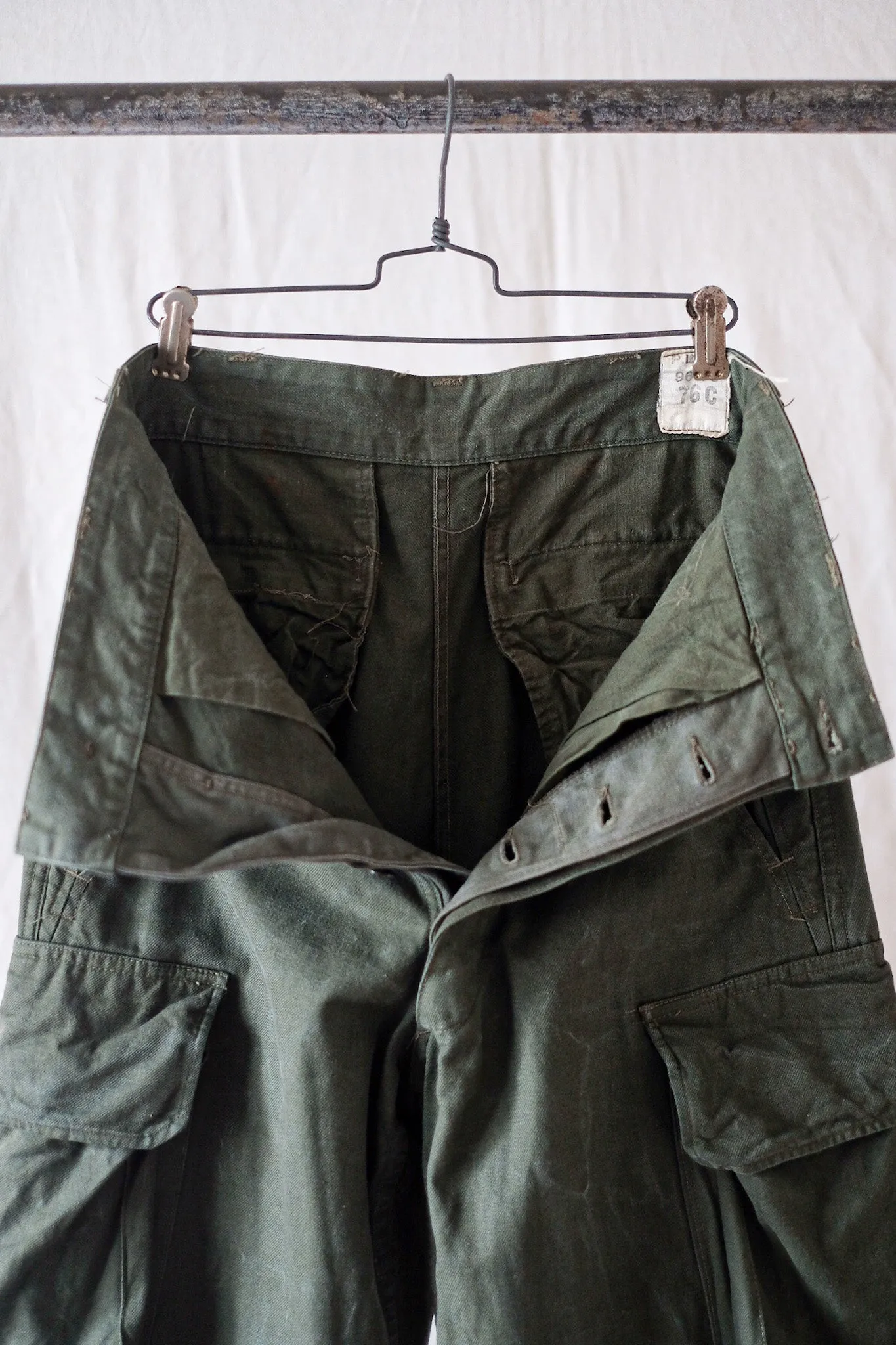 [~ 60's] French Air Force M47 Taille des pantalons de terrain.76c