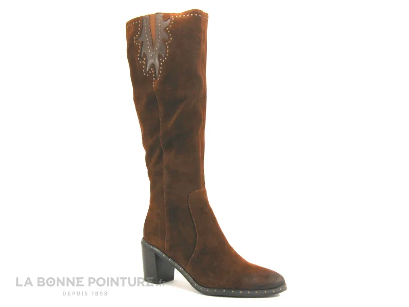 Achat chaussures MamZelle Femme Botte, vente MamZelle NEGLO CSIHU80 Crost ebano - Soft moka - Botte Femme