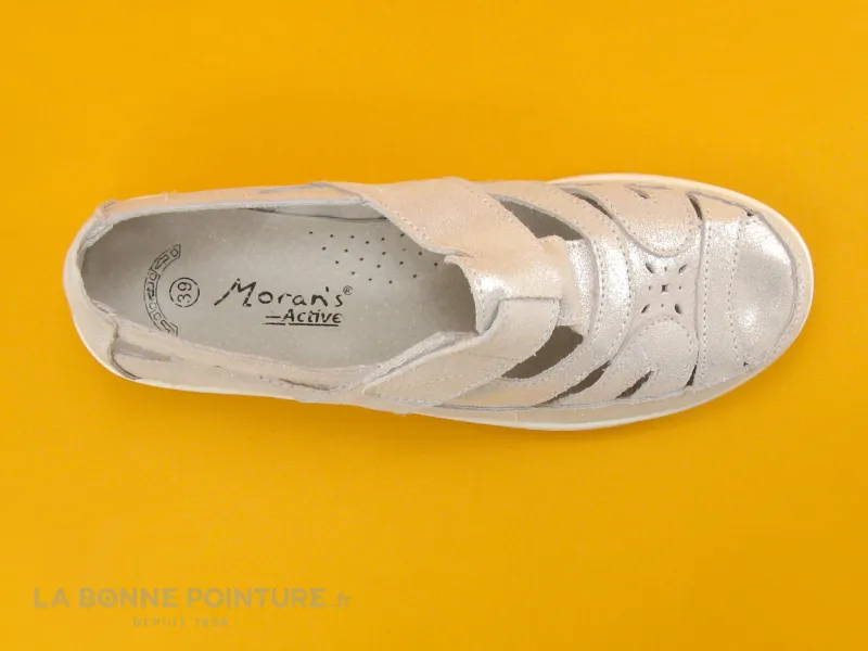 Achat chaussures Moran's Femme Chaussure aérée, vente Morans WEBCAM argent - Chaussure aeree Femme