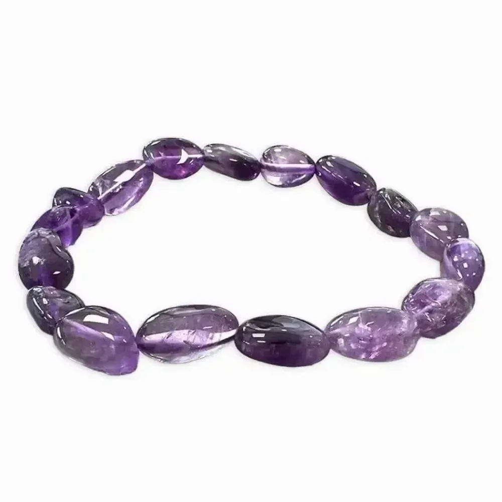 Amethyst bracelet aa rolled stones