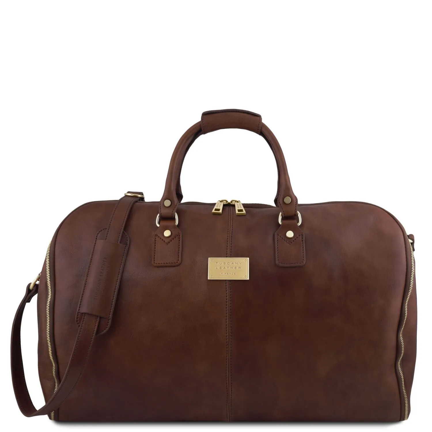 Antigua Sac de Voyage/Housse de Transport Vêtements en Cuir Marron Foncé TL142341