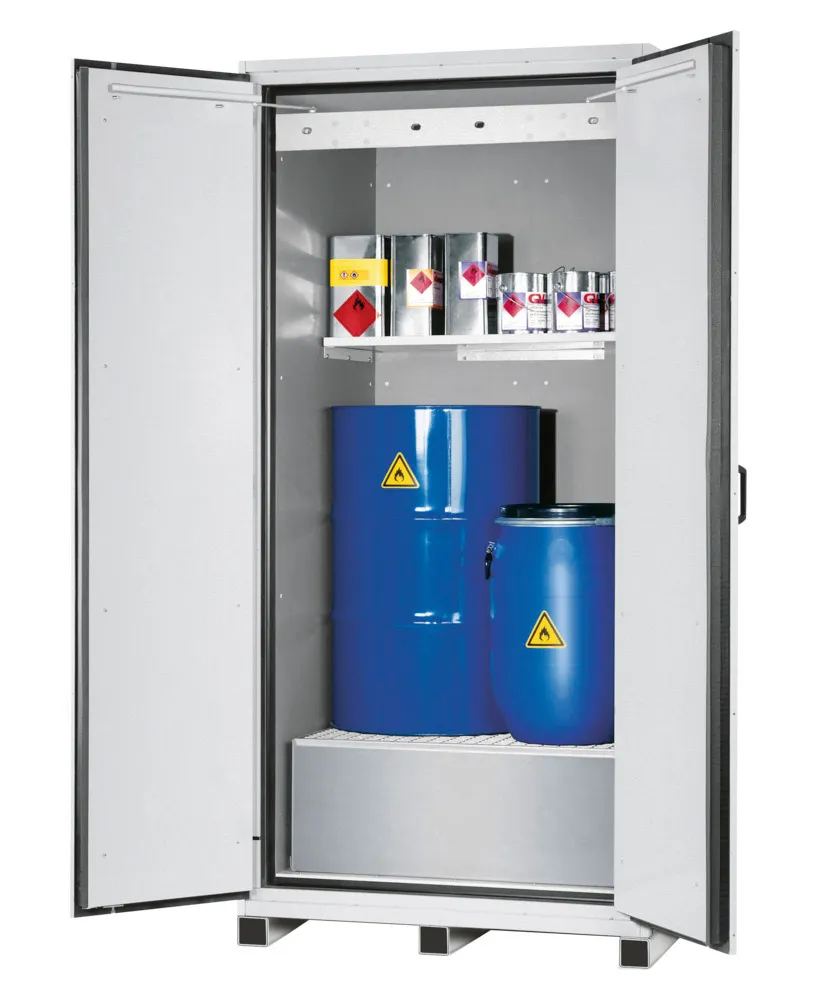 Armoire pour fûts résistante au feu, 1 étagère, L 1105 mm, P 1018 mm