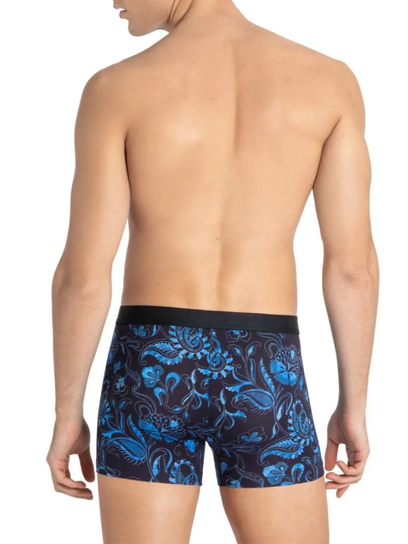 Boxer homme en lyocell et à motif cachemire Kanji - Bleu