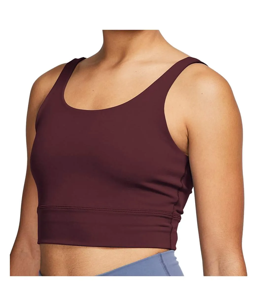 Brassière Bordeaux Femme Nike Yoga Luxe