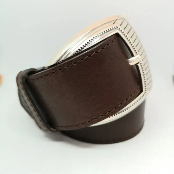 Ceinturon large marron - Atelier Bower - coquerico