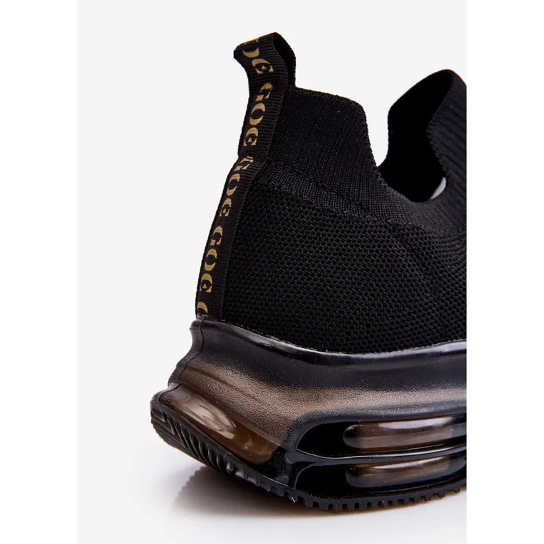 Chaussures de sport à enfiler pour femmes GOE LL2N4032 Noir le noir