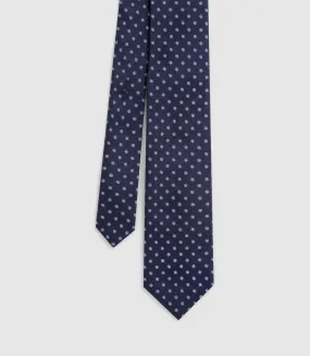 Cravate classique 7cm bleu James