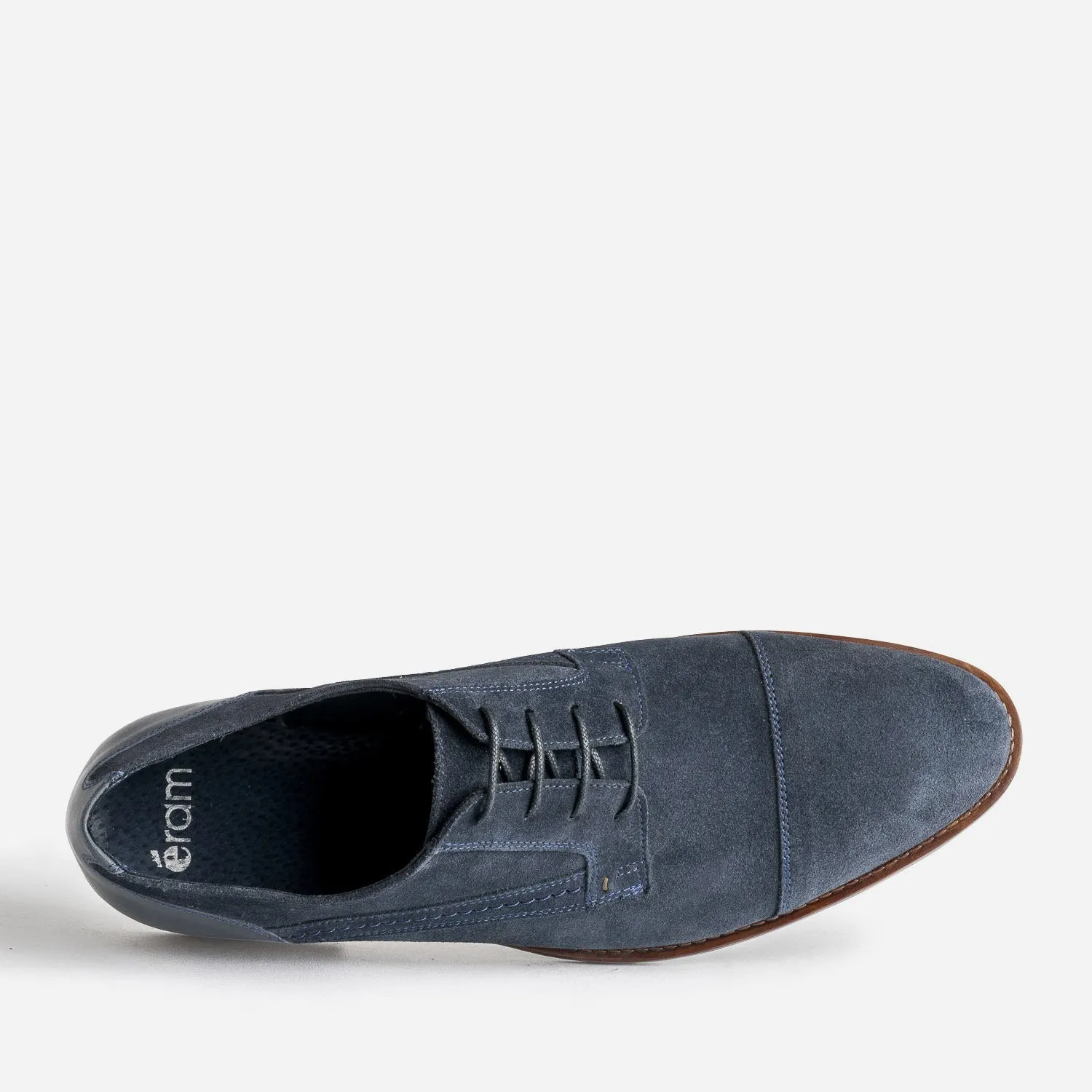 Derby marine cuir velours éco-conçu - Chaussures de ville Homme | ERAM