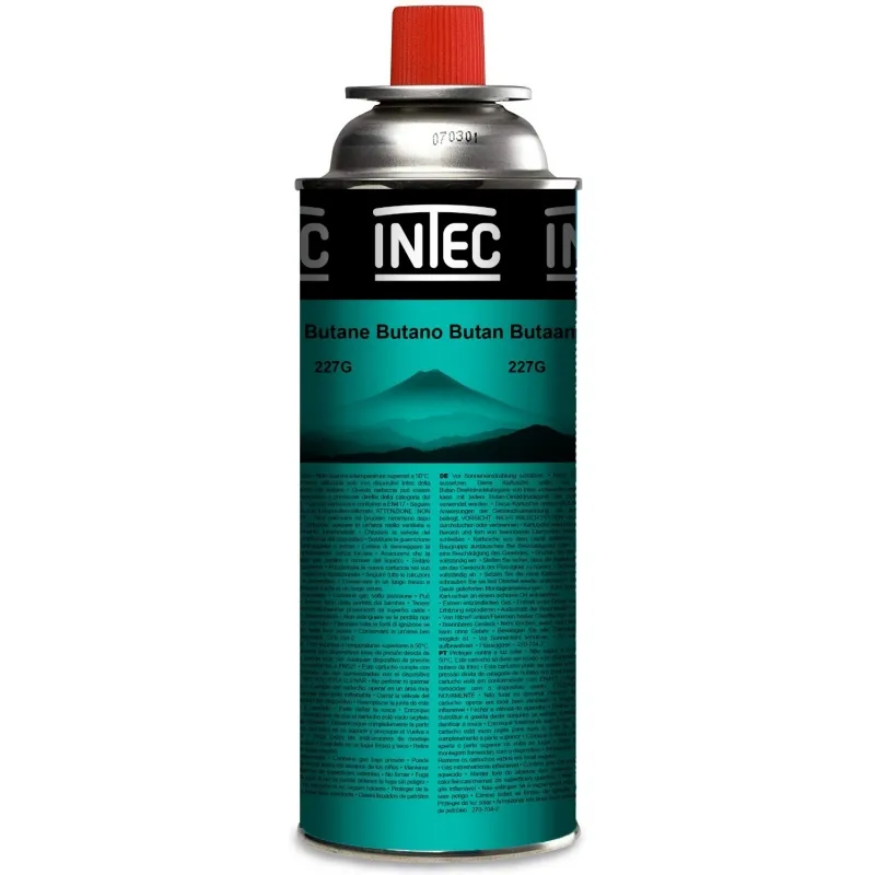 Désherbeur thermique Brule Herbes Allumage piezo + 12 cartouches 227gr + Adaptateur multi cartouches INTEC