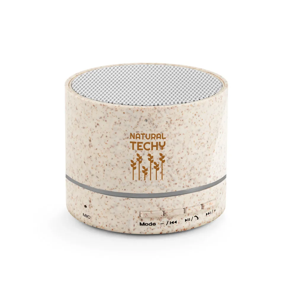 Enceinte bluetooth en paille de blé - LINEU - Vertlapub