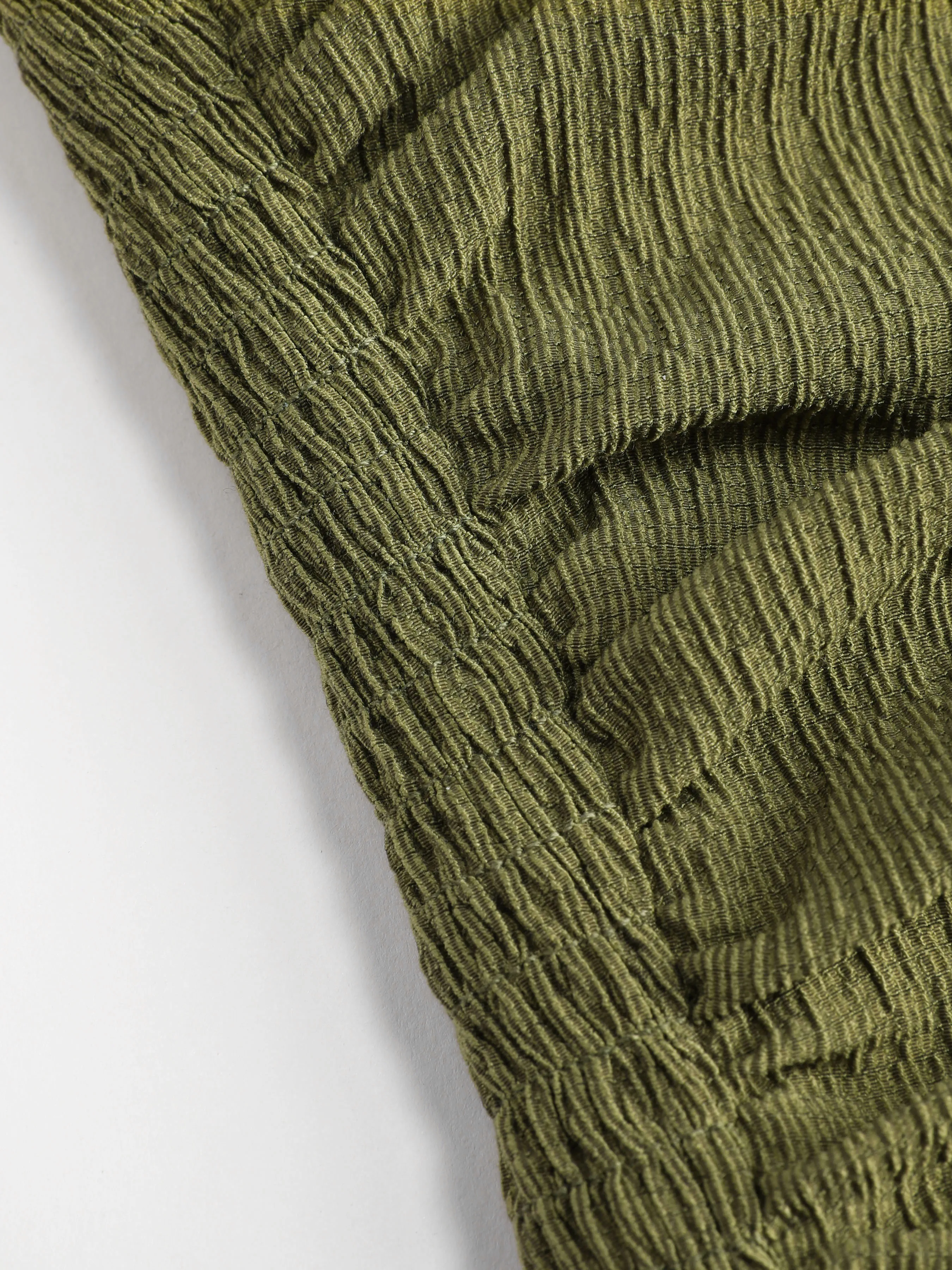  Ensemble Solid Texture Crop Top Tube Froncé & Pantalons Larges