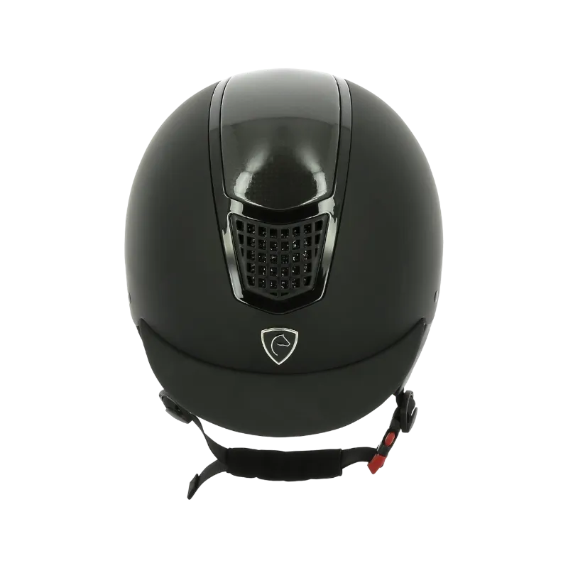 Equithème - Casque d'équitation Airy noir carbone/ noir