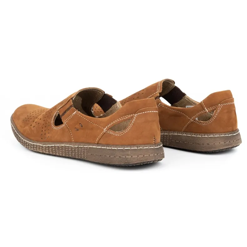 KOMODO Chaussures à enfiler pour hommes 864 rouge multicolore