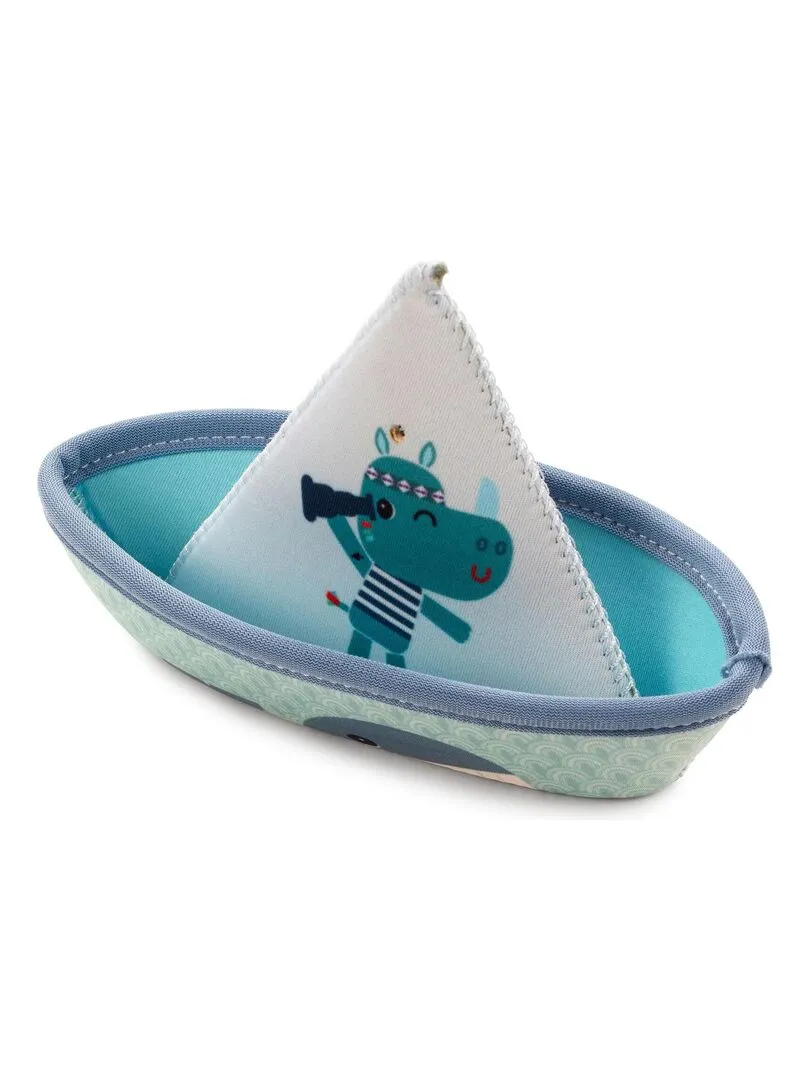 Lot de 3 jouets de bain bateau Jungle - Multicolore