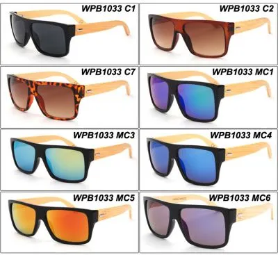 Lunettes de Soleil Hipster Branches en Bois Haut Plat