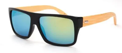 Lunettes de Soleil Hipster Branches en Bois Haut Plat