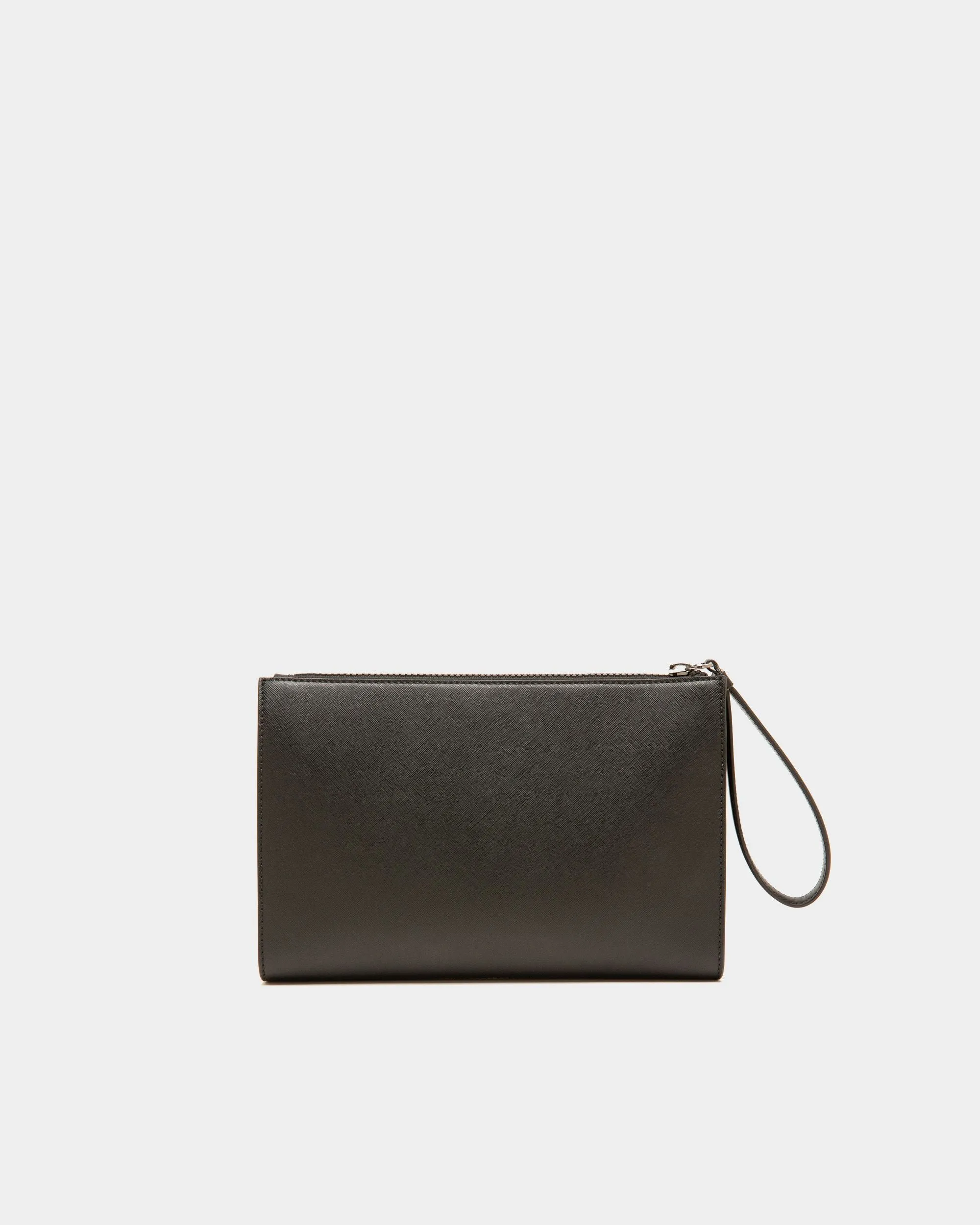 Makid Pochette En Cuir Recyclé Noir