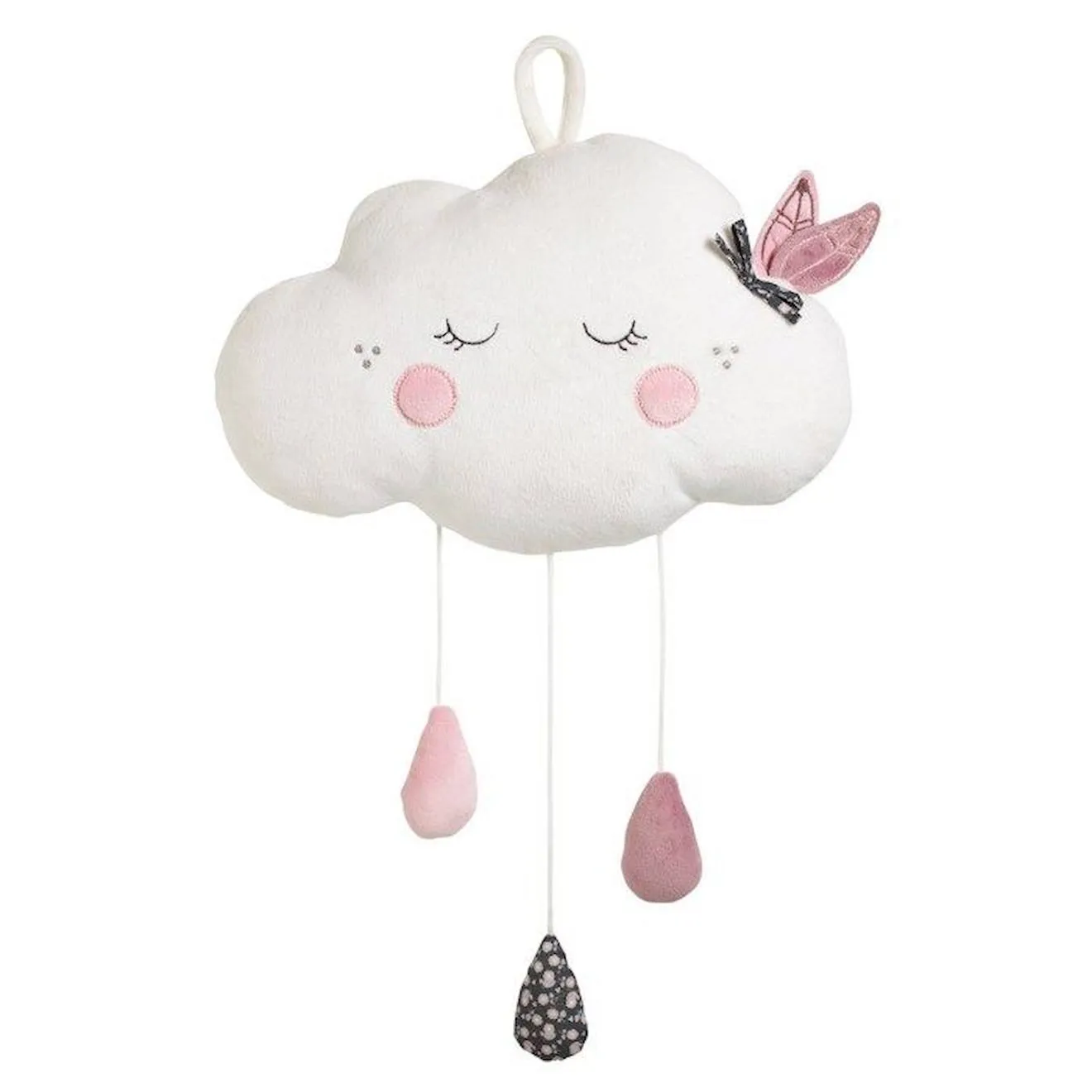 Nuage à suspendre en polyester blanc blanc - Sauthon