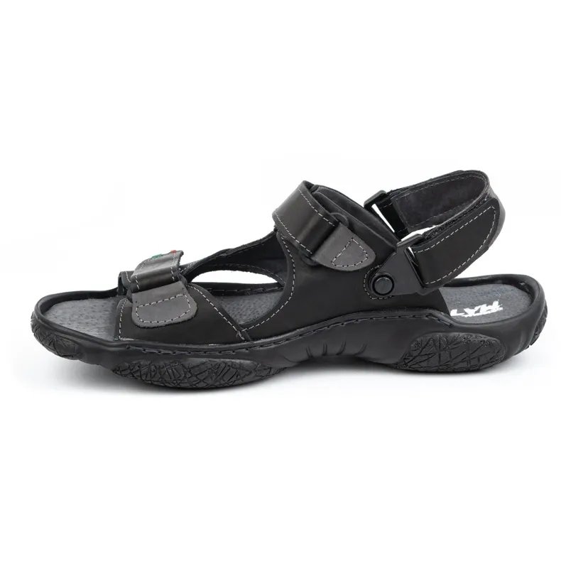 Olivier Sandales en cuir pour hommes pour le conducteur 362MA noir le noir