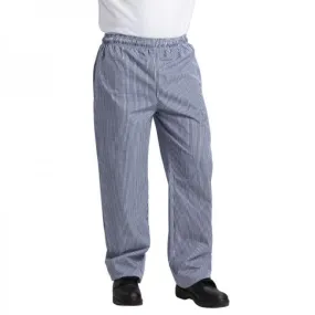 Pantalon de cuisine mixte petits carreaux bleus et blancs