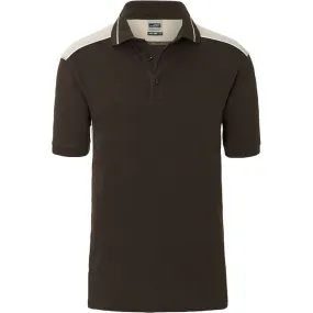 Polo de travail - Homme  - JN858 - marron 