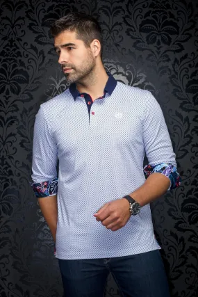 POLO MANCHES LONGUES | GOLDONI, White Red