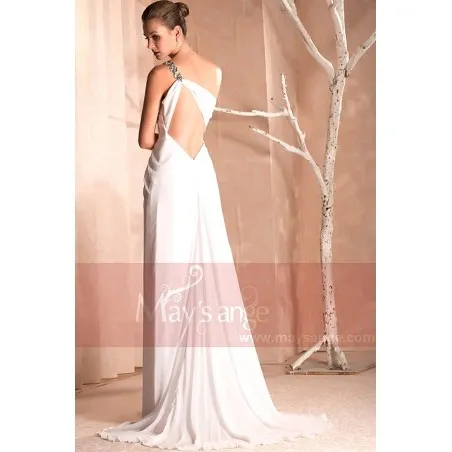 Robe Beauty-robes de soirée blanche-maysange