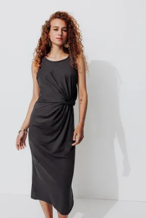 Robe-débardeur en jersey - Noir