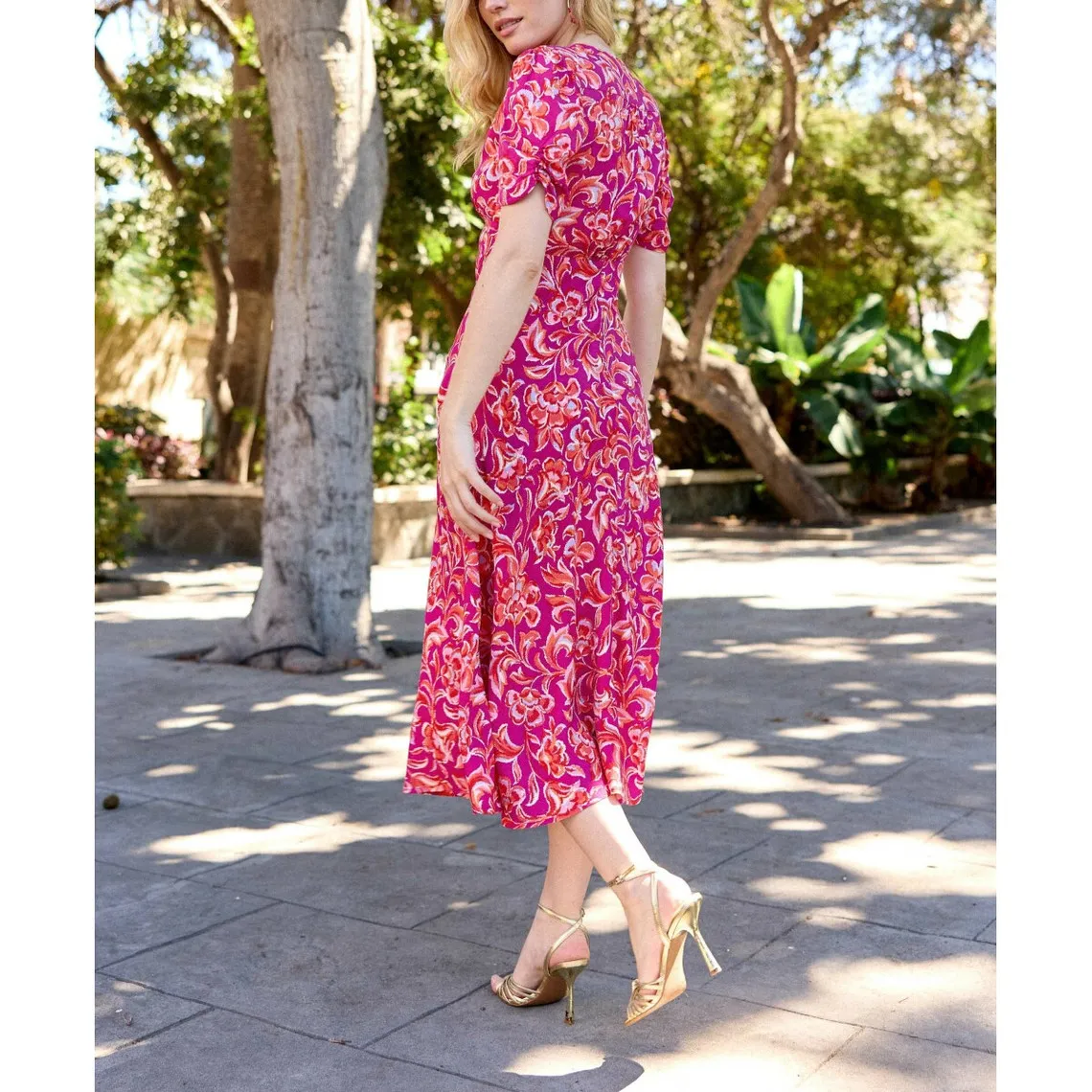 Robe longue ROZANA cachemire en viscose | 3 Suisses
