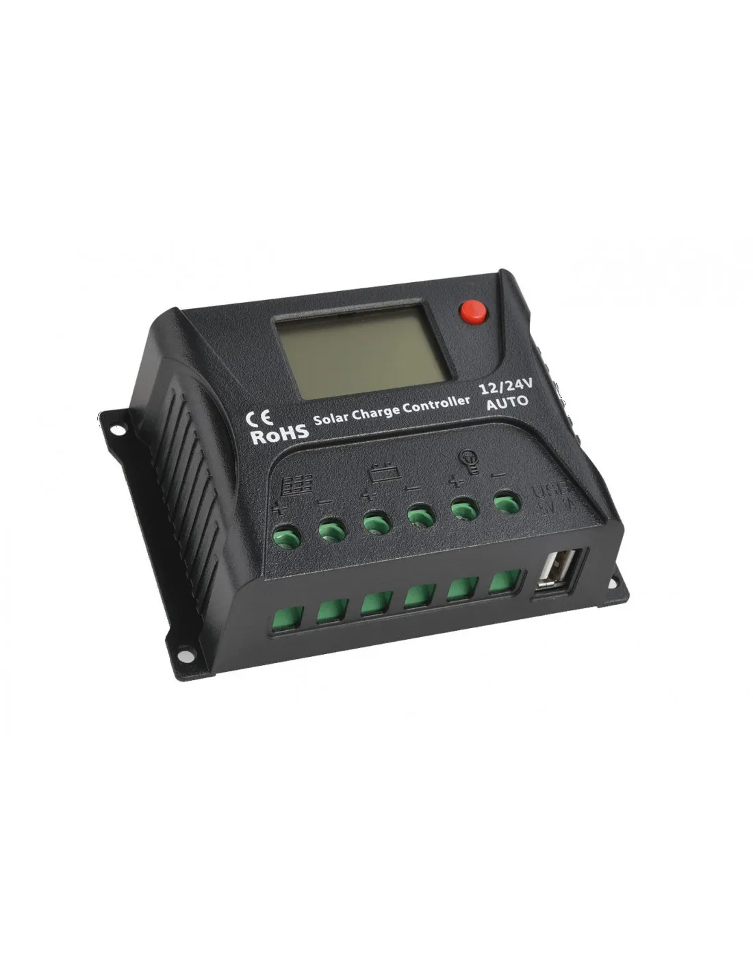 Régulateur de charge solaire PWM 12V/24V 20A - - SR-HP2420Electric-sun