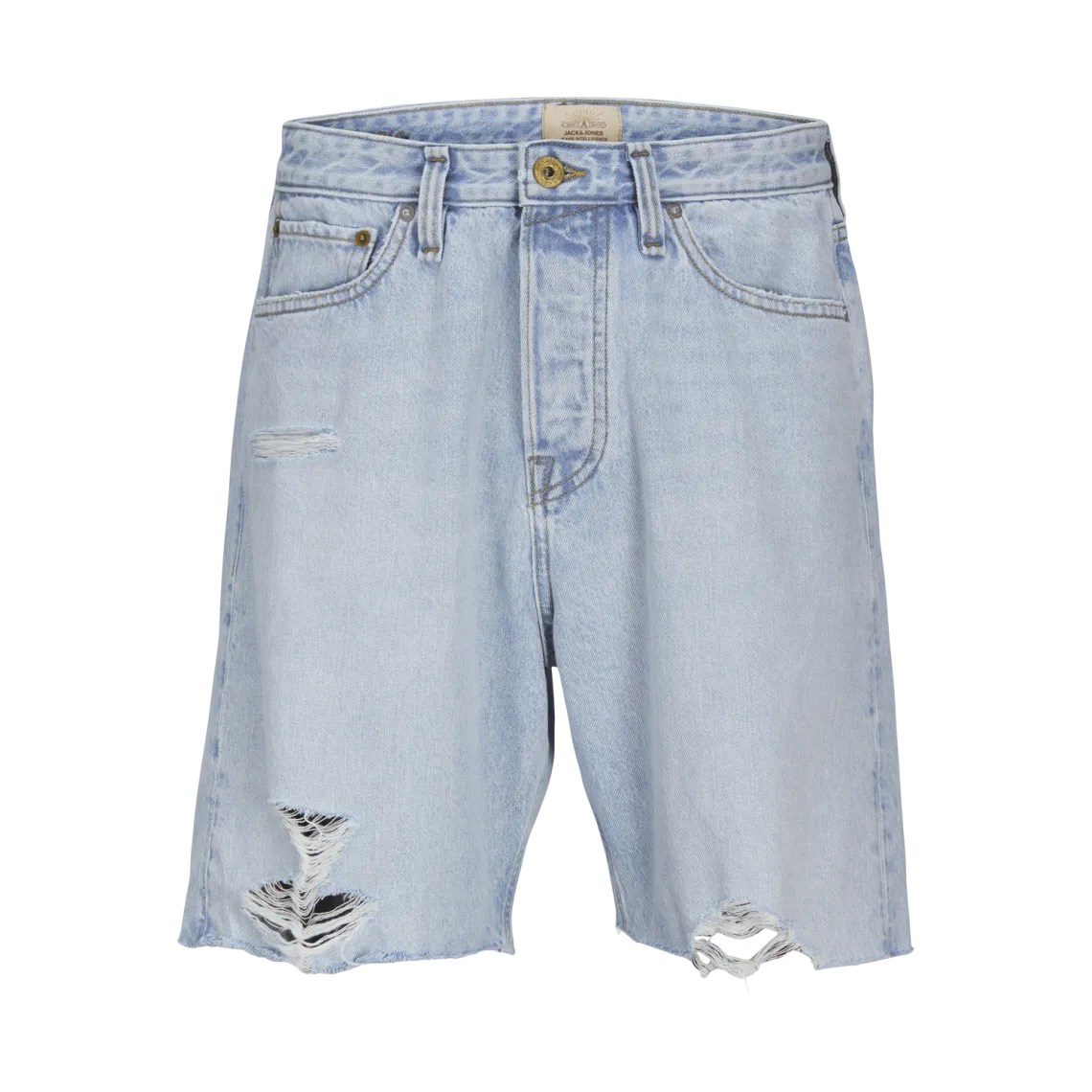 Short ample homme bleu denim en coton | 3 Suisses