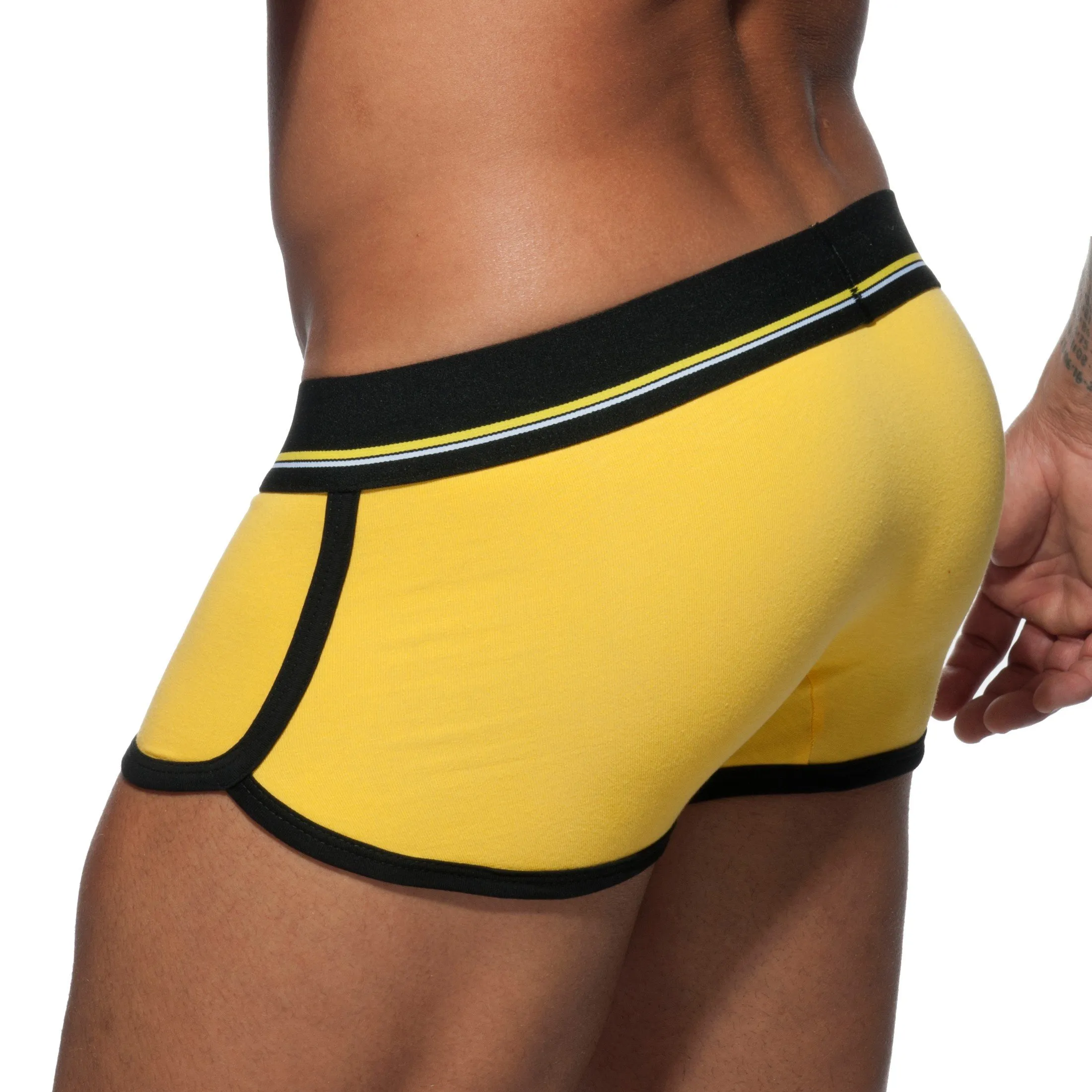 Trunk Curve jaune - ADDICTED : vente shorty boxers homme ADDICTED s...