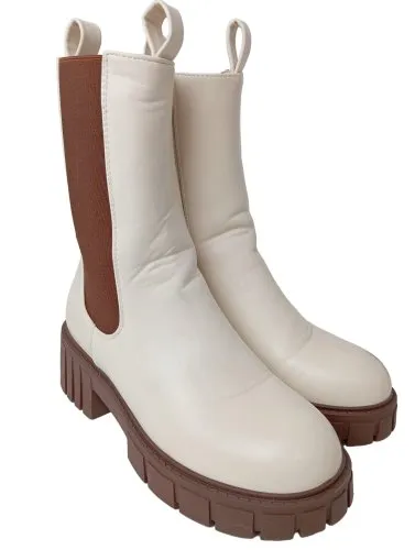 wellspring Chelsea Boot blanc style décontracté