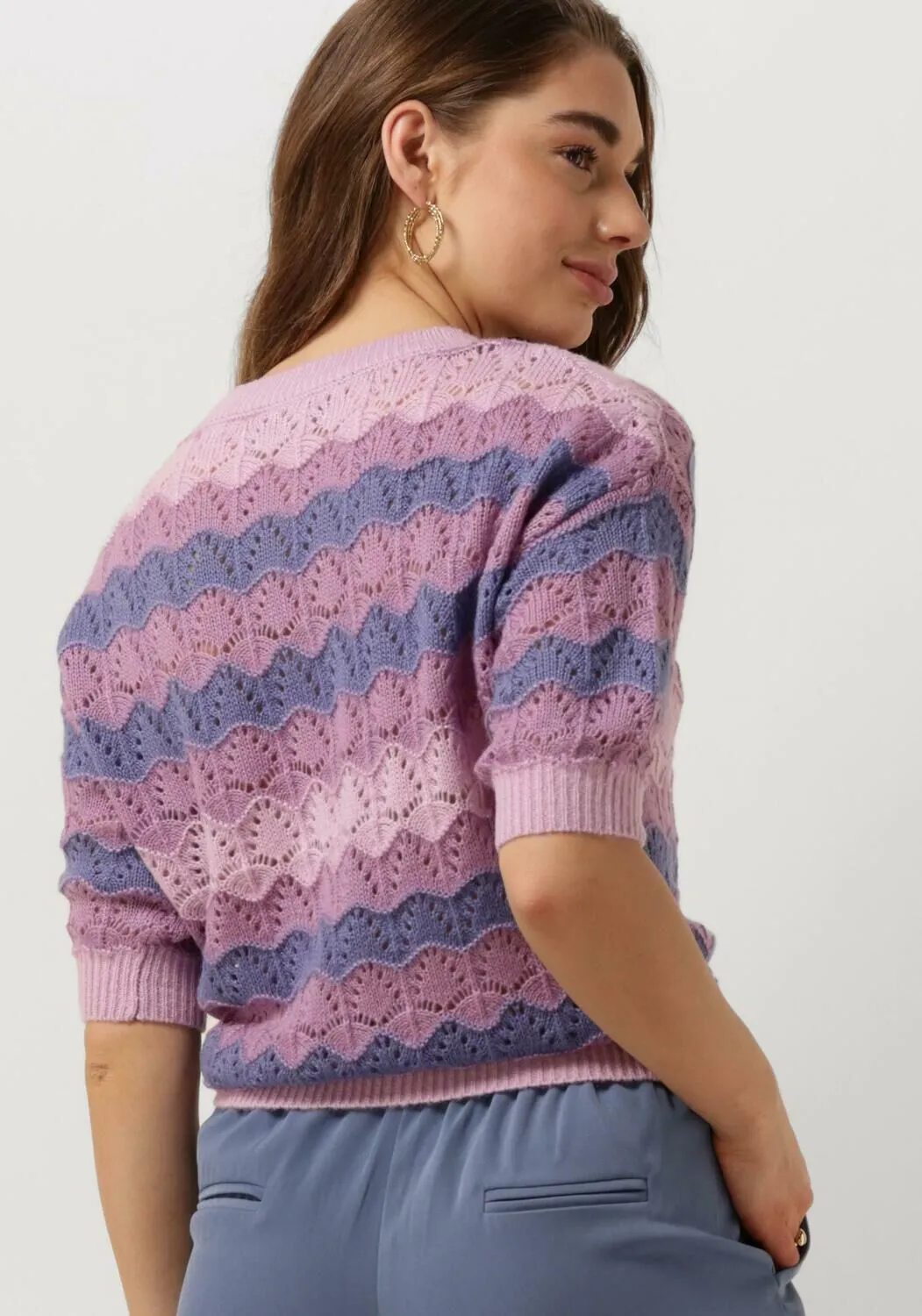 ydence haut knitted top selah en violet